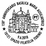 Annullo filatelico per il 150° anniversario della Basilica Maria Ausiliatrice