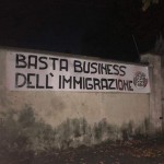 Blitz di CasaPound a Chivasso e Grugliasco contro il business dell'immigrazione