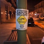 CasaPound pericolo caduta ciclisti