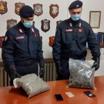 Controlli antidroga dei Carabinieri, due giovani arrestati con 1 kg. di marijuana