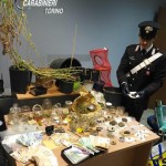 Giardiniere pusher coltivava droga bio in casa, arrestato dai carabinieri