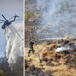 Givoletto la situazione dell'incendio