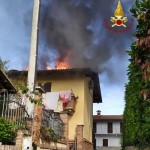Incendio a Verrua Savoia