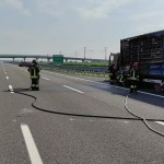 Incendio di un tir sulla A4 To-Mi b