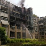 Incendio in un condominio a Torino