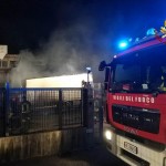 Incendio nella notte a Collegno