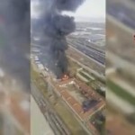 Incendio tra Orbassano e Torino
