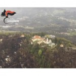 L’incendio al Sacro Monte di Belmonte sopraluogo aereo