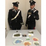 Marijuana e 145 di hashish in casa pronti per lo spaccio