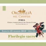 Sabato 25 maggio Organalia 2019 a Ivrea