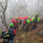 Soccorso un motociclista a Frassinetto