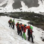 Soccorso uno scialpinista nel Vallone del Carro, a Ceresole Reale