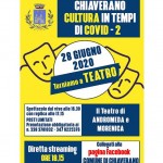 Torna il teatro a Chiaverano dal vivo e su Fb