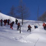 Volontari del S.A.S.P. al lavoro a Ceresole